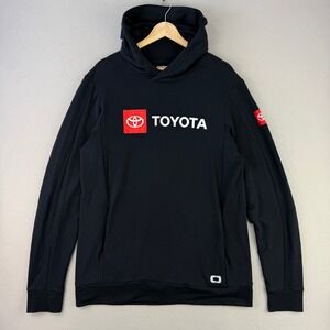 OGIO Toyota Hoodie Men XL Black Performance Pullover Stretch Logo Modal Blend